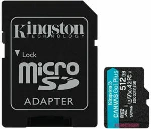 Kingston 512GB microSDXC Canvas Go! Plus U3 UHS-I V30 + SD Adapter