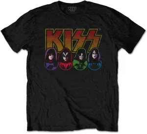 Kiss T-Shirt Logo Faces & Icons Black M