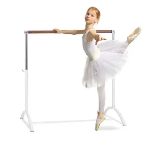 KLARFIT Bar Lerina Ballettstange, freistehend, 110 x 113 cm  38mm Ø weiß