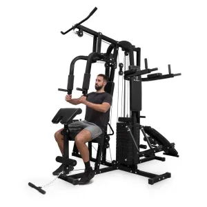 KLARFIT Ultimate Gym 9000 7 Stations bis 150kg QR Stahl schwarz