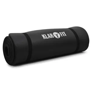 KLARFIT Yogamatte Gymnastikmatte 190x60cm 15mm schwarz