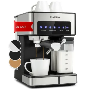 Klarstein Arabica Comfort Espressomaschine 1350W 20 Bar 1,8l Touch-Bedienfeld #272540