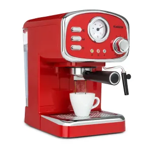 Klarstein Espressionata Gusto Espressomaschine 1100W 15 Bar Druck