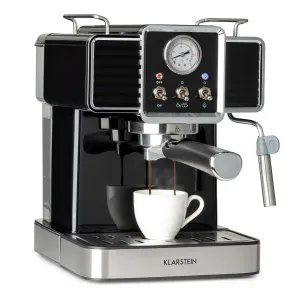 Klarstein Gusto Classico Espressomaker 1350 Watt 20 Bar Druck 1,5 Liter #272510