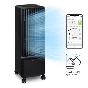 Klarstein Maxflow Smart 3-in-1 Luftkühler 5L WiFi Fernbedienung 2x Eispack