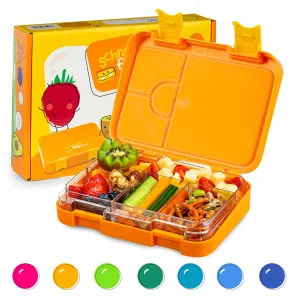 Klarstein junior Lunchbox 6 Fächer 21,3 x 15 x 4,5 cm (BxHxT) BPA-frei #1403795