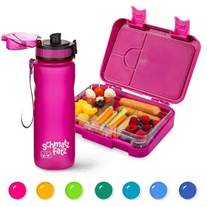 Klarstein schmatzfatz Frühstücksset Lunchbox & Trinkflasche Tritan dicht BPA-frei #275162
