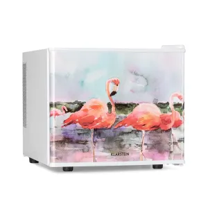Klarstein Pretty Cool Make-Up-Kühlschrank Flamingo 17 Liter 50 Watt 1 Boden