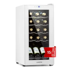 Klarstein Shiraz 15 Slim Uno Weinkühlschrank 44l Touch-Bedienfeld 5-18°C