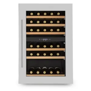 Klarstein Vinsider 35D Einbau-Weinkühlschrank 128 Liter 41 Weinflaschen 2 Zonen #270396