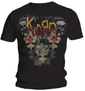 Korn T-Shirt Skulldelis L Schwarz