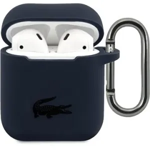 Lacoste Liquid Silicone Glossy Printing Logo Cover für Apple Airpods 1/2 Navy