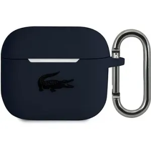 Lacoste Liquid Silicone Glossy Printing Logo Cover für Apple Airpods 3 Navy