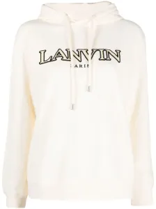 LANVIN - Logo Cotton Hoodie #1124514