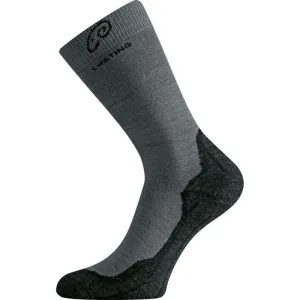 Socken Lasting WHI 809 grey Wolle