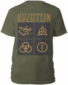 Led Zeppelin T-Shirt Symbols & Squares Herren Green L