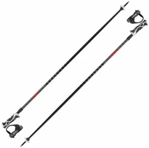 Leki Hot Shot S Eloxal Black/Anodized Grey/Bright Red 130 cm Ski-Stöcke