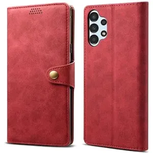 Lenuo Leather Flip-Hülle für Samsung Galaxy A13, rot
