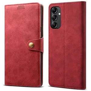 Lenuo Leather Klapphülle für Samsung Galaxy A14 4G/5G, rot