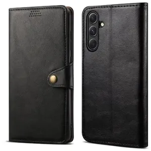 Lenuo Leather Klapphülle für Samsung Galaxy A34 5G, schwarz