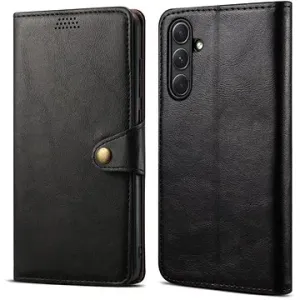 Lenuo Leather Klapphülle für Samsung Galaxy A54 5G, schwarz