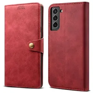 Lenuo Leather Flip Case für Samsung Galaxy S22 5G - rot