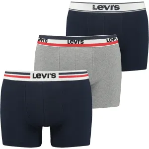 Levi's® GIFTBOX ICONIC COTTON WB BOXER BRIEF 3P Boxershorts, dunkelblau, größe