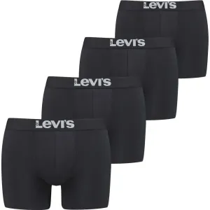 Levi's® SOLID BASIC BRIEF 4P Herren Boxershorts, schwarz, größe