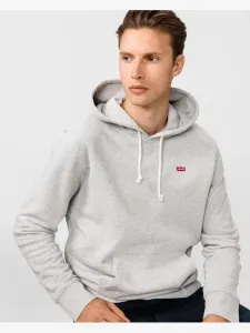 Levi's NEW ORIGINAL HOODIE CORE Herren Sweatshirt, grau, veľkosť S