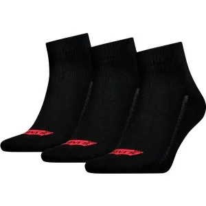 Levi's MID CUT BATWING LOGO 3P Unisex Socken, schwarz, größe