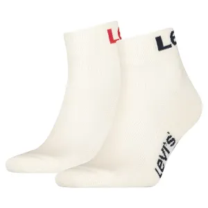 Levi's® MID CUT SPORT LOGO 2P Unisex  Socken, weiß, größe #1155097
