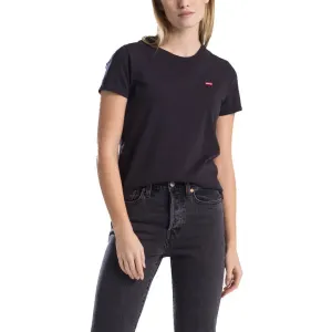Levi's CORE THE PERFECT TEE Damenshirt, schwarz, veľkosť S #1391038