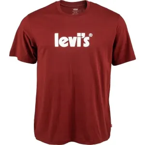 Levi's® SS RELAXED FIT TEE Herrenshirt, weinrot, größe