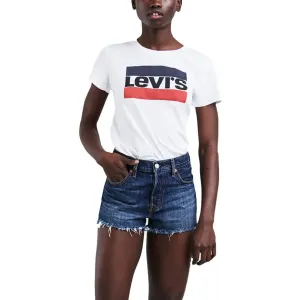 Levi's THE PERFECT TEE Damenshirt, weiß, veľkosť XS