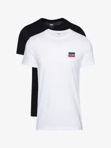 Levi's® T-Shirt 2 Stk Schwarz