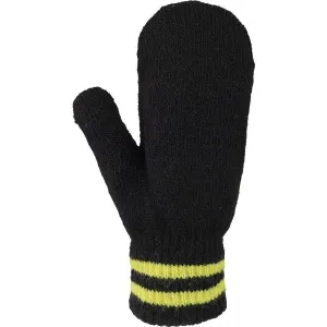 Lewro NDIDI Gestrickte Handschuhe für Kinder, schwarz, größe