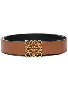 LOEWE - Anagram Reversible Leather Belt #1508698
