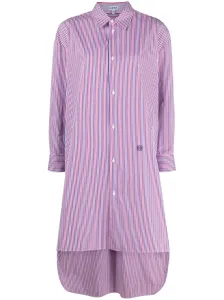 LOEWE - Striped Cotton Shirt Dress #1337094