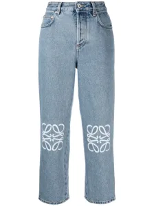 LOEWE - Anagram Cropped Denim Jeans #1525473
