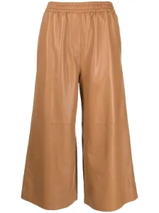 LOEWE - Cropped Leather Trousers #1000830
