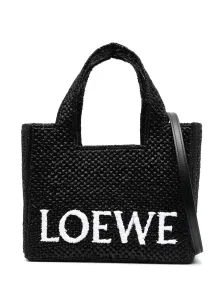 LOEWE - Loewe Font Small Raffia Tote Bag