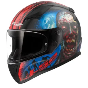 LS2 FF353 Rapid II Zombie Black Red 06 Full Face Helmet Größe L