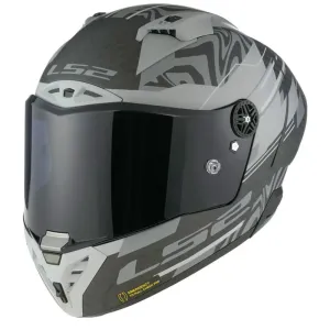 LS2 FF805 Thunder GP Aero Polar Matt Black Full Face Helmet Größe L