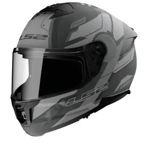 LS2 FF808 Stream II Shadow Matt Titanium Grey Full Face Helmet Größe XL