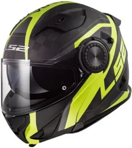 LS2 FF313 Vortex Carbon Matt Carbon Gloss H-V Yellow XL Helm