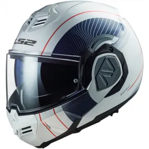 LS2 FF906 Advant Cooper White Blue Modular Helmet L