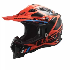 LS2 MX700 Subverter Stomp Fluo Orange Black Offroad Helmet Größe M