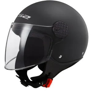 LS2 OF558 Sphere II Solid Matt Black Jet Helmet Größe L