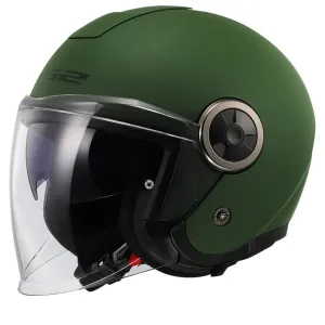LS2 OF620 Classy Solid Matt Military Green Jet Helmet Größe L