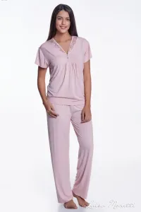 Damenpyjama aus Bambus ZOE M Rosa / Pink